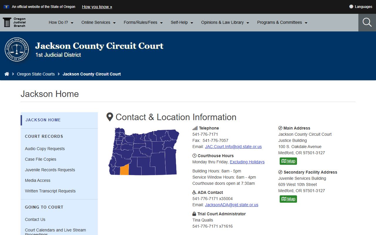 Jackson County family court records
